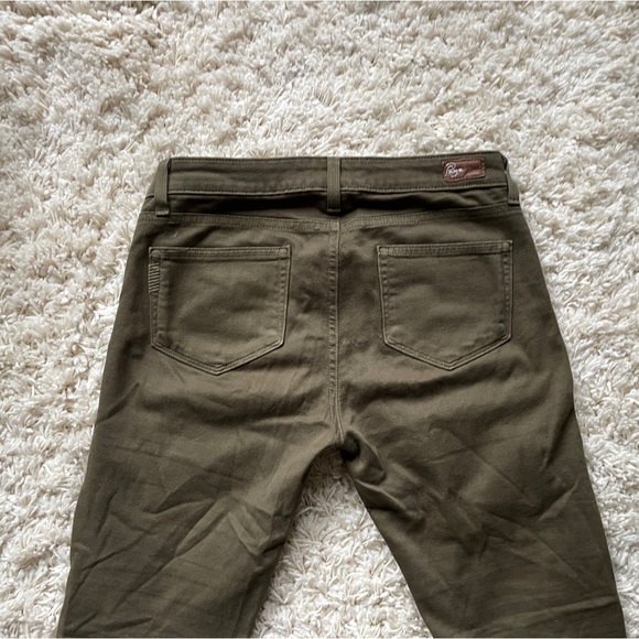 Paige peg skinny 27” olive 🫒 green/army green cotton and 2% spandex - Picture 11 of 13